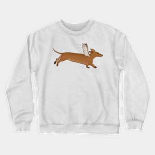 Dachshund Dog with Wings Crewneck Sweatshirt